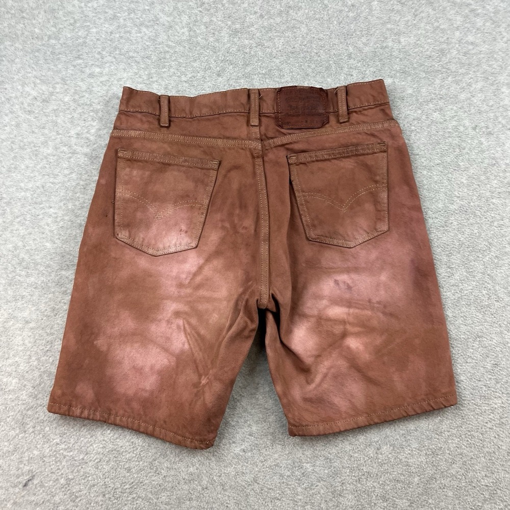 Vintage  Levis 505 Brown‎ Dyed Mens 34 Relaxed Fit Jorts Denim Shorts 90s USA